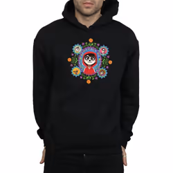 Disney Mens Coco Remember Me Hoodie - M, Black