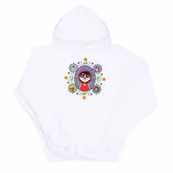 Disney Mens Coco Remember Me Hoodie - XL, White