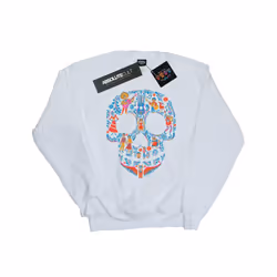 Disney Mens Coco Skull Pattern Sweatshirt - XL, White