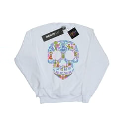 Disney Mens Coco Skull Pattern Sweatshirt - XL, White