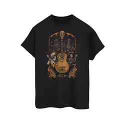 Disney Mens Coco Guitar Poster T-Shirt - XXL, Black