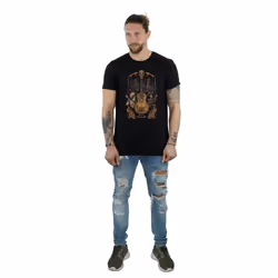 Disney Mens Coco Guitar Poster T-Shirt - XXL, Black