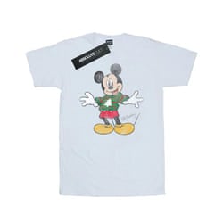 Disney Mens Mickey Mouse Christmas Jumper T-Shirt - M, White