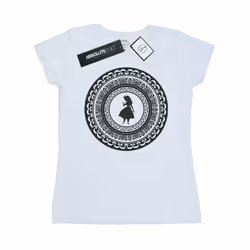 Disney Womens/Ladies Alice In Wonderland Circle Cotton T-Shirt - XXL, White