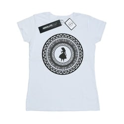 Disney Womens/Ladies Alice In Wonderland Circle Cotton T-Shirt - XXL, White