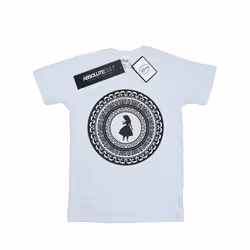 Disney Womens/Ladies Alice In Wonderland Circle Cotton Boyfriend T-Shirt - M, White