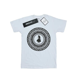Disney Womens/Ladies Alice In Wonderland Circle Cotton Boyfriend T-Shirt - XXL, White