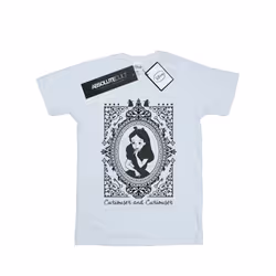 Disney Womens/Ladies Alice In Wonderland Frame Cotton Boyfriend T-Shirt - S, White