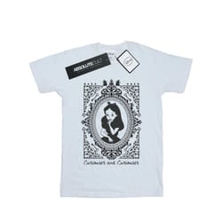 Disney Womens/Ladies Alice In Wonderland Frame Cotton Boyfriend T-Shirt - S, White