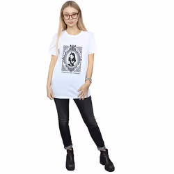 Disney Womens/Ladies Alice In Wonderland Frame Cotton Boyfriend T-Shirt - S, White
