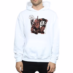 Marvel Mens Deadpool Breaktime Tacos Hoodie - XXL, White