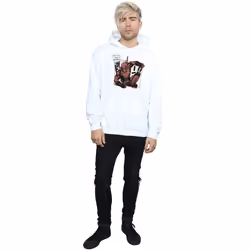 Marvel Mens Deadpool Breaktime Tacos Hoodie - XXL, White