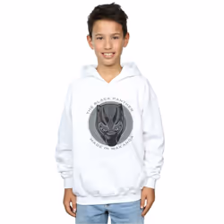 Marvel Boys Black Panther Made in Wakanda Hoodie - 9-11 Years, White