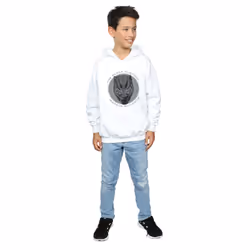 Marvel Boys Black Panther Made in Wakanda Hoodie - 9-11 Years, White