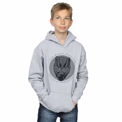Marvel Boys Black Panther Made in Wakanda Hoodie - 12-13 Years, Sports Grey