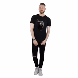 Marvel Mens Black Panther Tribe Mask T-Shirt