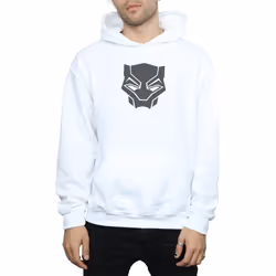 Marvel Mens Black Panther Black On Black Hoodie