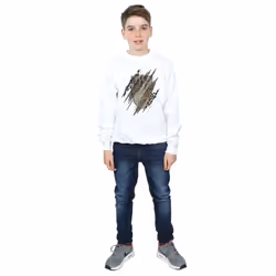 Marvel Boys Black Panther Gold Head Sweatshirt - 5-6 Years, White