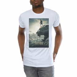 Marvel Mens Black Panther Poster T-Shirt