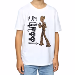 Marvel Boys Avengers Infinity War I Am Teenage Groot T-Shirt - 5-6 Years, White