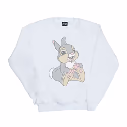 Disney Womens/Ladies Classic Thumper Cotton Sweatshirt - XXL, White