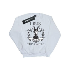 Disney Womens/Ladies Maleficent I Run This Castle Sweatshirt - S, White
