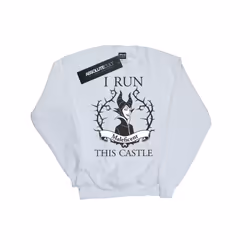 Disney Womens/Ladies Maleficent I Run This Castle Sweatshirt - M, White