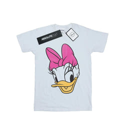 Disney Womens/Ladies Daisy Duck Head Painted Cotton Boyfriend T-Shirt - M, White