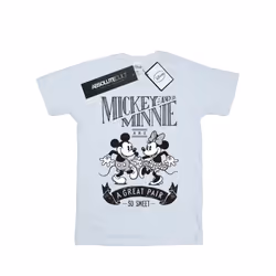 Disney Mens Mickey And Minnie Mouse Great Pair T-Shirt - L, White