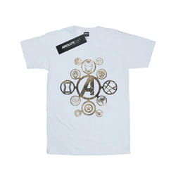 Marvel Womens/Ladies Avengers Infinity War Icons Cotton Boyfriend T-Shirt - L, White