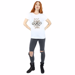 Marvel Womens/Ladies Avengers Infinity War Icons Cotton Boyfriend T-Shirt - L, White