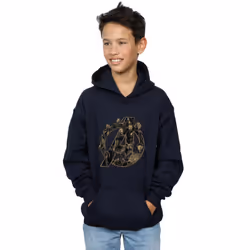 Marvel Boys Avengers Infinity War Marvel Logo Hoodie - 12-13 Years, Navy Blue