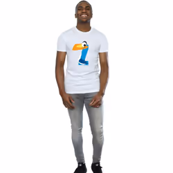 Disney Mens Alphabet Z Is For Zazu T-Shirt - XXL, White