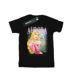 Disney Mens Sleeping Beauty Aurora Montage T-Shirt - XL, Black
