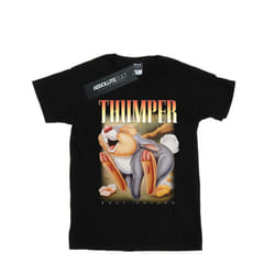 Disney Mens Bambi Thumper Montage T-Shirt - L, Black