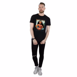 Disney Mens Moana Montage T-Shirt - S, Black