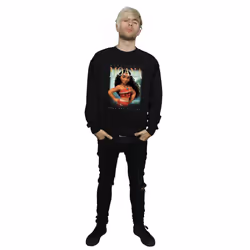 Disney Mens Moana Montage Sweatshirt - S, Black