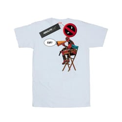 Marvel Mens Deadpool Director's Chair T-Shirt - S, White