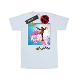 Marvel Mens Deadpool Hey You T-Shirt - M, White