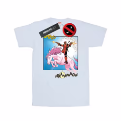Marvel Mens Deadpool Hey You T-Shirt - XL, White