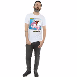 Marvel Mens Deadpool Hey You T-Shirt - XL, White