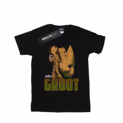 Marvel Mens Avengers Infinity War Groot Character T-Shirt - XXL, Black