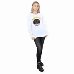 NASA Womens/Ladies Classic Apollo 11 Sweatshirt - XL, White