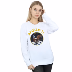 NASA Womens/Ladies Classic Apollo 11 Sweatshirt - XXL, White