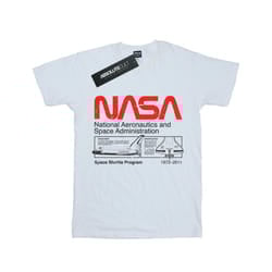 NASA Boys Classic Space Shuttle T-Shirt - 7-8 Years, White