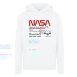 NASA Boys Space Shuttle Hoodie - 9-11 Years, White
