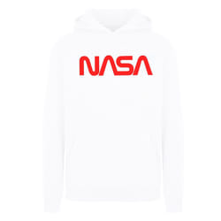 NASA Boys Modern Logo Hoodie - 5-6 Years, White