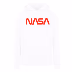NASA Boys Modern Logo Hoodie - 9-11 Years, White