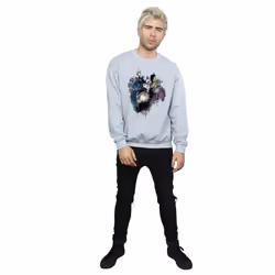 Disney Mens Villains Sketch Sweatshirt - M, Sports Grey
