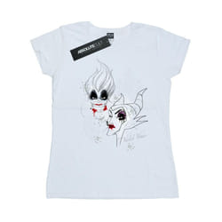 Disney Womens/Ladies Wicked Villains Cotton T-Shirt - XL, White